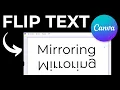 How to Flip Text In Canva Tutorial Mirroring Text Flipping Vertically Horizontally