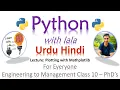 Python for beginners Plotting with Mathplotlib Urdu Hindi