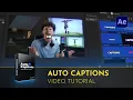 Auto Captions in After Effects - Easy Fast Tutorial AEJuice Auto Captions