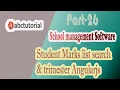 SMS-26 Student Marks list search student name and trimester Jquery Angular js in ASP NET C