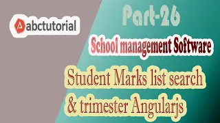 SMS-26 Student Marks list search student name and trimester Jquery Angular js in ASP NET C