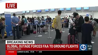Global internet outage impacts air traffic in CT