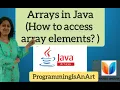 Arrays in Java Marathi How to Access Elements in Array