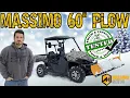 Massimo 60 Snow Plow Install Review and Demo Alli 500 Side by Side Plowing a Foot of Snow