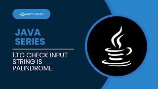 Java Programming Tutorial Check Palindrome String Beginner Friendly