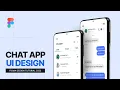 Design Messaging Chat App UI Design in Figma from Start to Finish