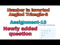 Number in inverted Angled Triangle-3 Assignment-13 ccbp Nxtwave assignments