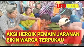 aksi heroik pemain jaranan turonggo mudo bikin warga sirapit bekri terpukau