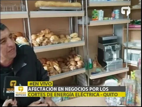 Afectación en negocios por los cortes de energía eléctrica - Quito