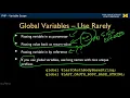 PHP - Variable Scope