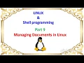 Managing Files and Directories - Redirection
