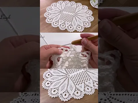 Minha versão do tapete Pavão! #crochet #croche #luizadelugh