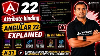 Attribute Binding in Angular 22 Explained in Detail Angular 22 Complete Course 2026