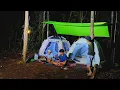 Lagu Camping dan bermalam di hutan rimba, makan dan tidur nyenyak di dalam tenda.