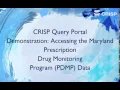 2017 Maryland Prescription Drug Monitoring Program Demo