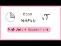 Yuya Unit-4 Mid Unit Assignment MHF4U