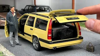 1:18 Volvo 850 T-5R estate 1994, Cream yellow - Norev [Unboxing]