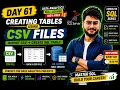 Day 61 Create SQL Tables Using CSV Files Import CSV to SQL Server SQL Full Course