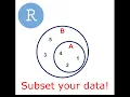 Subset your data in R