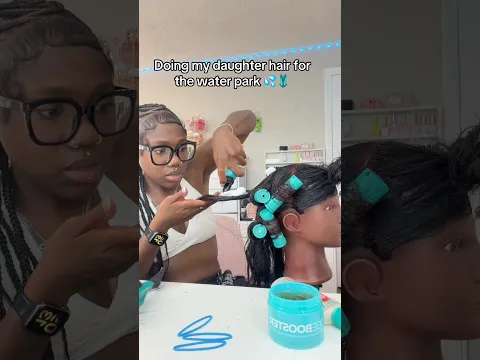 Vickey Cathey does her Daughter Hair for Fun Day 😱 #shorts