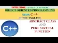 OOP ABSTRACT CLASS AND PURE VIRTUAL FUNCTION IN C