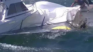 2018 Peroni Aus 16 Foot Skiff Championships Race 6 Big Pressure and Carnage