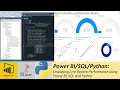Power BI Displaying Live System Performance using Power BI SQL and Python