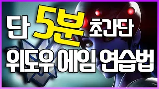 5분만에 알려주는 너무 간단한 끌어치기 에임 연습법 