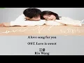 Lagu A Love Song For You - Rio Wang 汪睿 OST. Love Is Sweet 《半是蜜糖半是伤》 PINYIN LYRIC