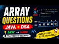 Java Array Questions Easy to Hard Java DSA Practice