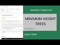 Minimum Height Trees Leetcode 310 Medium DSA C
