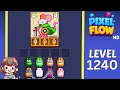 Pixel Flow Level 1240 Solution Walkthrough
