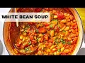 Mediterranean White Bean Soup Bean Soup Recipe High Protein and Fiber-Packed