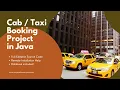 Taxi Booking System Project in Core Java Swing with JDBC with source code 2023 java projects