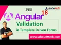 Validation in Template Driven Forms in Angular 18 Forms is Angular Angular 18 Tutorials in Hindi