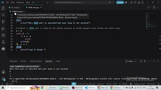 While Loop in Python Part - 2 Strings in Python Part