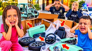 ELİFİN MİNİK ARABASINI PARAMPARÇA YAPMIŞLAR!!!POYRAZ ELİF BUNU KİM YAPTI!!!