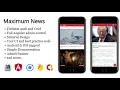 Maximum News Ionic 4 - Full Application with Angular AdminPanel Firebase backend Admob