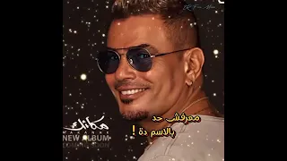 عمرو دياب 2024 مكانك اغنيه معرفش حد بالاسم ده 