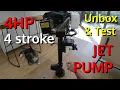 Testing a 4HP 4 Stroke Jet Pump Outboard Motor