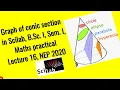 Graph of Conic Sections in Scilab B Sc I Sem I maths practical lecture 17 NEP 2020