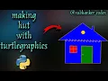 How to make hut using turtle graphics python shubhankar codes