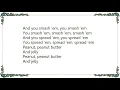 Lisa Loeb - Peanut Butter and Jelly Lyrics