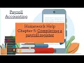 Payroll Accounting Chapter 5 homework help Payroll Register