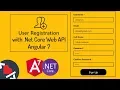 User Registration with Asp Net Core Web API and Angular 7