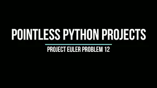 Project Euler Problem 12 - Highly Divisible Triangular Number