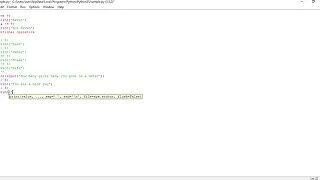 If Else Statement part 2 in Python 3