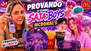 PROVANDO O COMBO SAJA BOYS DO McDONALD’S + CHAVEIRO DE CROCS! 