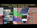 AI Vehicle Human Tracking Dual Cam Solar Camera aosu T2 Pro 3K Dual Cam Security System