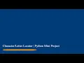 Locator Python Mini Project